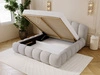 Polsterbett mit Stauraum und Lattenrost 180x200 Cloud Soft Grau