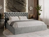 Polsterbett mit Bettkasten und Lattenrost 120x200 Apollo Grau