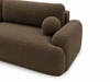Ecksofa L-Form Links mit Schlaffunktion und Bettkasten Aurio Braun