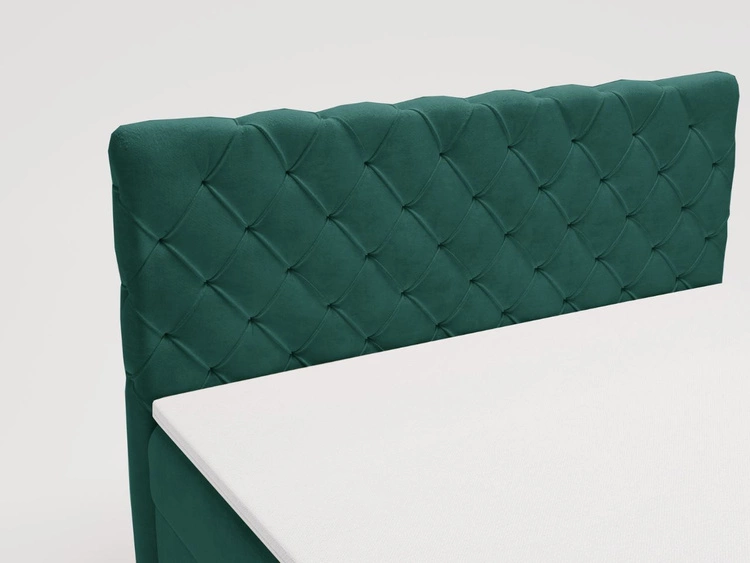 Boxspringbett mit Bettkasten 180x200 Lunaris Grün