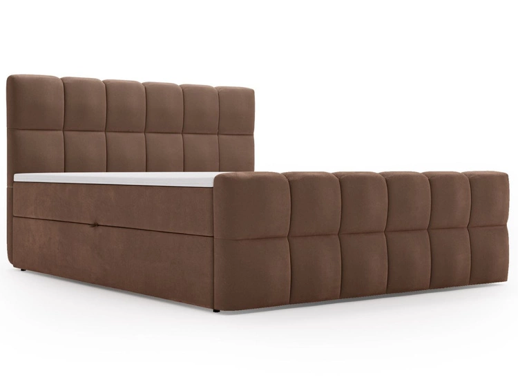 Boxspringbett mit Bettkasten 180x200 Alicante Braun