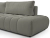 Ecksofa mit Schlaffunktion und Bettkasten Links Adoro Grau 