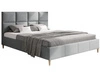 Polsterbett mit Lattenrost 180x200 Luxe Grau