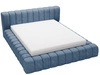 Polsterbett mit Bettkasten und Lattenrost 180x200 Italia Blau
