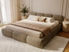Polsterbett mit Bettkasten und Bettrost 140x200 Sweet Low Braun