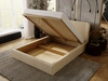 Polsterbett mit Bettkasten und Lattenrost 180x200 Malmo Beige