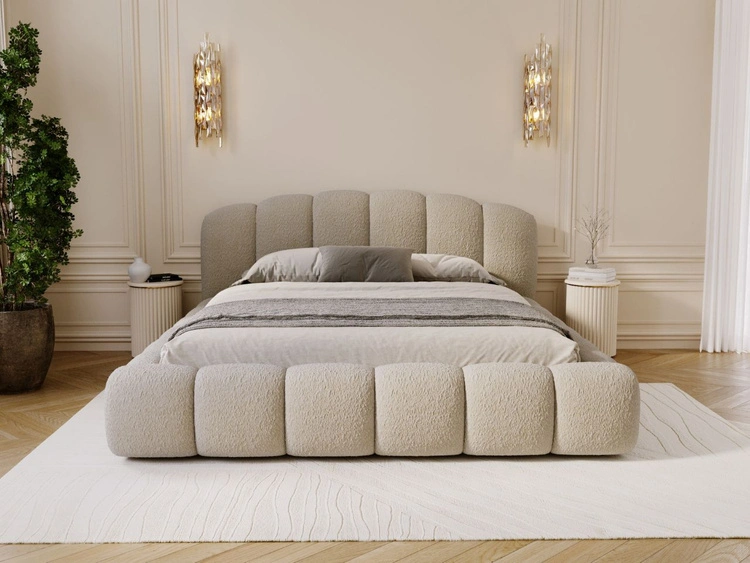 Polsterbett mit Stauraum und Lattenrost 160x200 Cloud Soft Beige