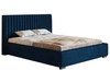 Polsterbett mit Bettkasten und Lattenrost 180x200 Toscania Dunkelblau