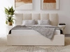 Polsterbett mit Bettkasten und Lattenrost 180x200 Lizbona Beige