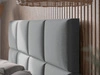 Polsterbett mit Lattenrost 140x200 Luxe Grau