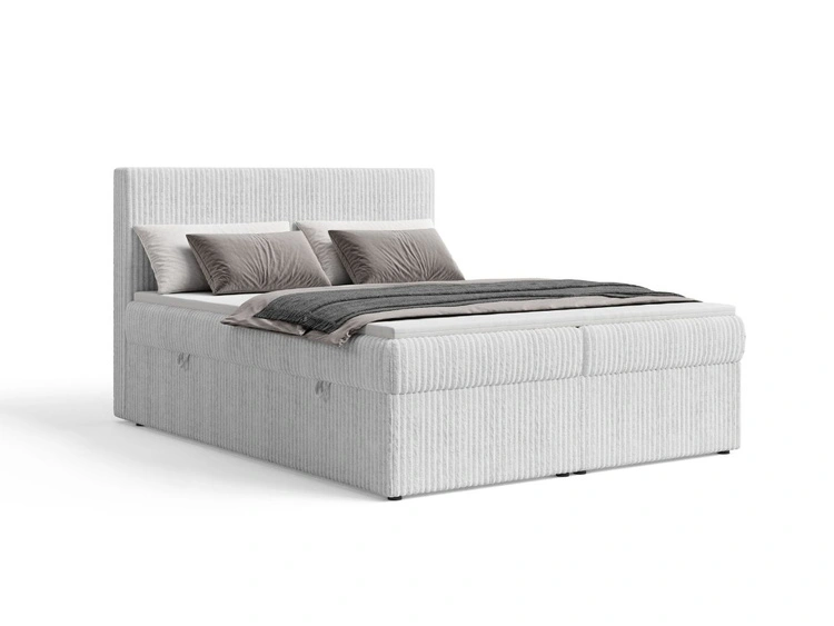Boxspringbett mit Bettkasten 180X200 Brisa Grau