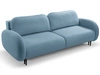 Schlafsofa mit Bettfunktion und Bettkasten Alta Blau