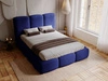 Polsterbett mit Bettkasten und Lattenrost 180x200 Bubble Blau