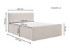 Boxspringbett mit Bettkasten 140x200 Osteno Grün