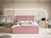 Boxspringbett mit Bettkasten 160x200 Denza Rosa