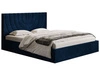 Polsterbett mit Bettkasten und Lattenrost 160x200 Corti Dunkelblau