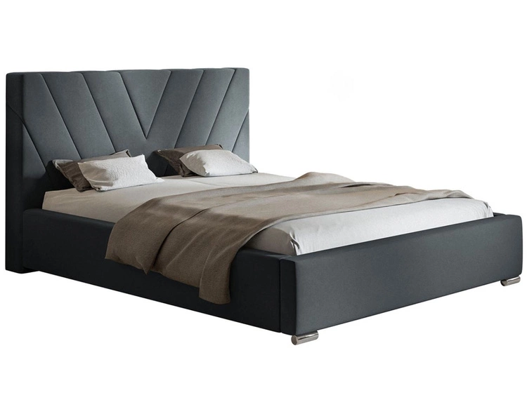 Polsterbett mit Bettkasten und Lattenrost 160x200 Tivoli Dunkelgrau