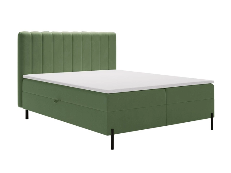 Boxspringbett mit Bettkasten 120x200 Primavera Grün