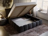 Polsterbett mit Bettkasten und Lattenrost 200x200 Cloud Anthrazit