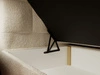 Boxspringbett mit Bettkasten 180x200 Bouclé-Stoff Alicante Beige