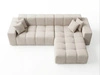 Ecksofa L-Form Rechts Moderne Ecksofa Loopo Beige