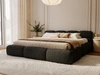 Polsterbett mit Bettkasten und Bettrost 200x200 Sweet Low Schwarz