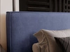 Polsterbett mit Bettkasten und Lattenrost 140x200 Monaco Blau