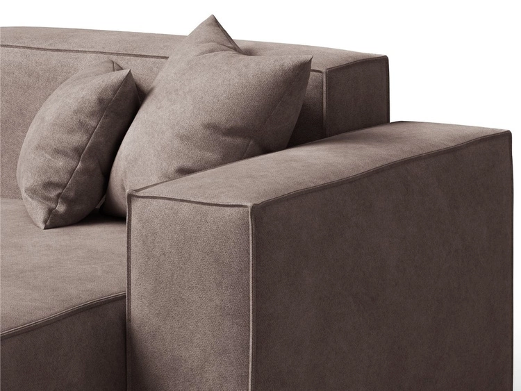 Ecksofa L-Form Rechts Arizona Braun