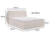 Boxspringbett mit Bettkasten 180x200 Bogota Dunkelgrau