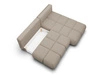 Ecksofa mit Schlaffunktion und Bettkasten Rechts Milet Grau