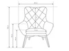 Sessel auf Holzbeinen Deves Caro Beige