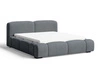 Polsterbett mit Bettkasten und Lattenrost 140x200 Aubi Dunkelgrau