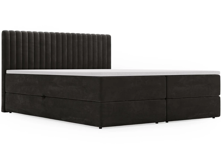 Boxspringbett mit Bettkasten 140x200 Marbella Anthrazit