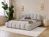 Polsterbett mit Stauraum und Lattenrost 120x200 Cloud Soft Grau