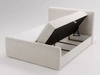 Boxspringbett mit Bettkasten 120x200 Osteno Creme