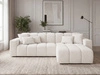 Ecksofa L-Form Rechts Nork Creme