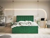Boxspringbett mit Bettkasten 140x200 Denza Grün