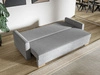 Schlafsofa mit Bettfunktion und Bettkasten Pori Creme