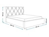 Polsterbett mit Bettkasten und Lattenrost 180x200 Tasso Dunkelblau