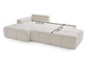 Ecksofa L-Form Rechts mit Schlaffunktion und Bettkasten Montero Grau