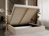 Polsterbett mit Bettkasten und Lattenrost 160x200 Apollo Beige