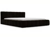 Polsterbett mit Bettkasten und Lattenrost 180x200 Split Schwarz