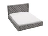 Polsterbett mit Bettkasten und Lattenrost 160x200 Kingston Grau