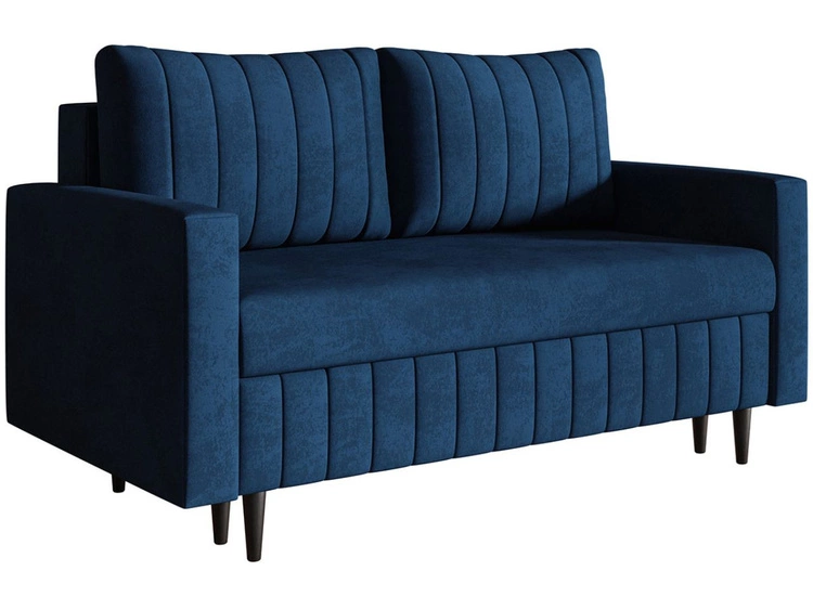 Schlafsofa mit Bettfunktion und Bettkasten Castelo Dunkelblau