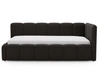 Jugendbett Einzelbett mit Bettkasten und Lattenrost 90x200 Cloud One Schwarz Bouclé-Stoff 
