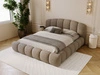 Polsterbett mit Stauraum und Lattenrost 180x200 Cloud Soft Braun