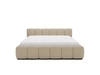 Polsterbett ohne Bettkasten mit Lattenrost 160x200 Cloud Low aus Bouclé-Stoff Dunkelbeige