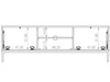 TV-Lowboard mit Türen 150 cm Soroko Schwarz