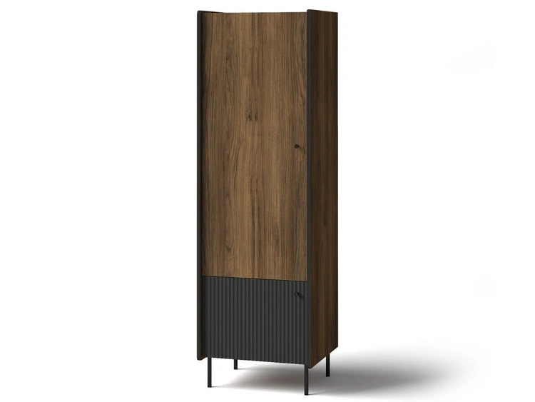Kleiderschrank 59 cm Pascale Nussbaum Warmia, Schwarz