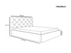 Polsterbett mit Bettkasten und Lattenrost 140x200 Salento Schwarz